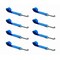 Tie 4 Safe 2" x 10' Lasso Strap w/ Mini J Hook for Towing Wrecker Trailer Tie Down Blue, 8PK TWS65-5210-J-BU-8 - alternate 1